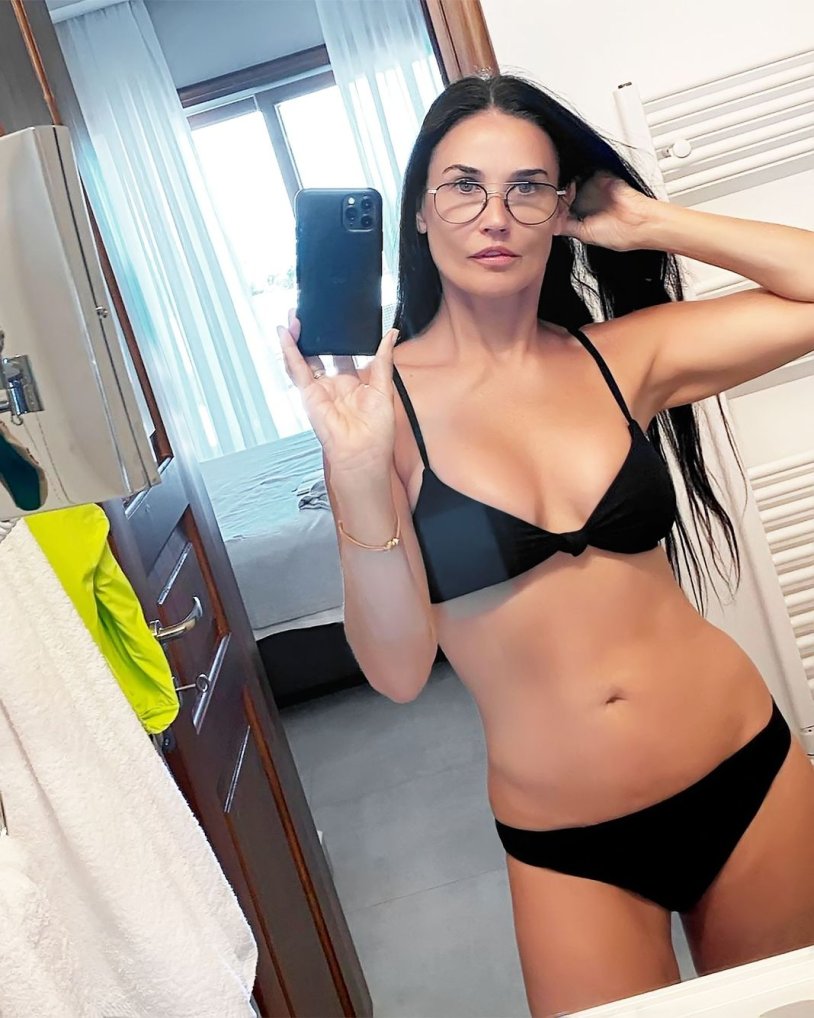Demi Moore in a swimsuit 2021