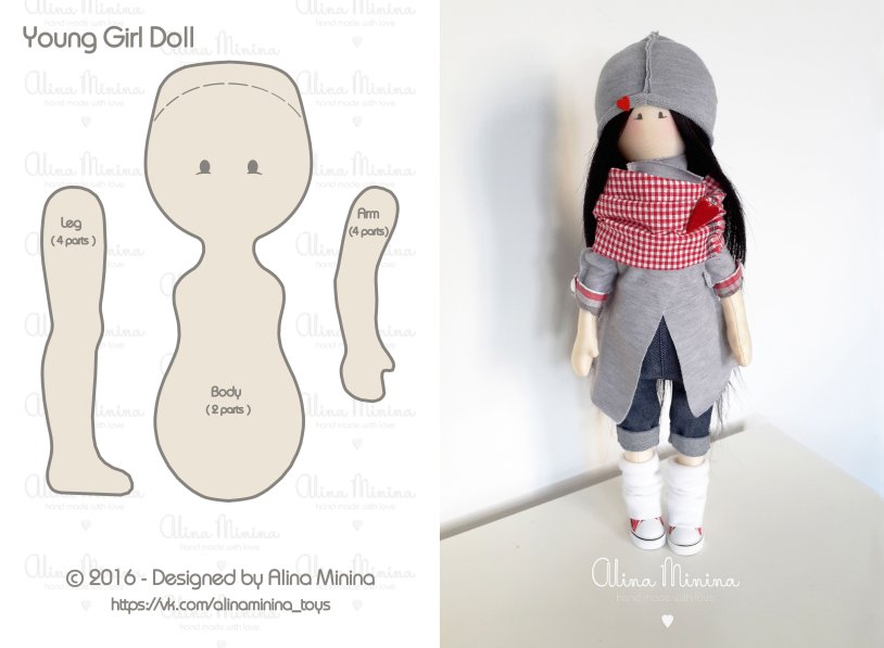 Tilda interior doll pattern