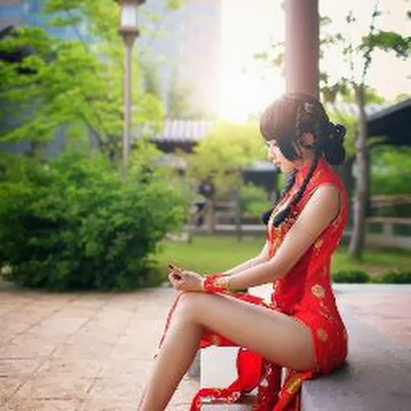 Beautiful geisha's legs
