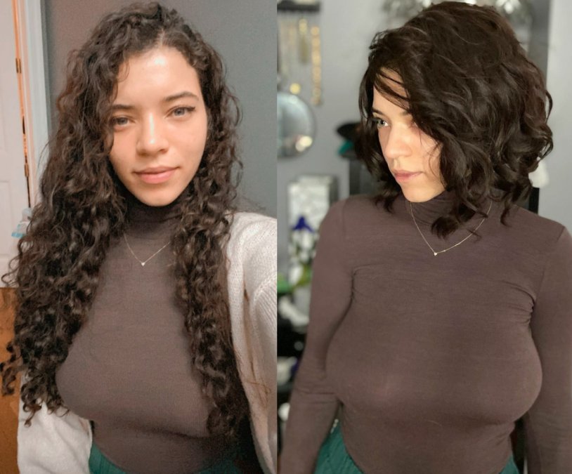 Hairstyle Venta on a real person