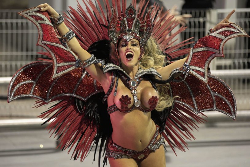 Girls on the carnival in Rio de Janeiro