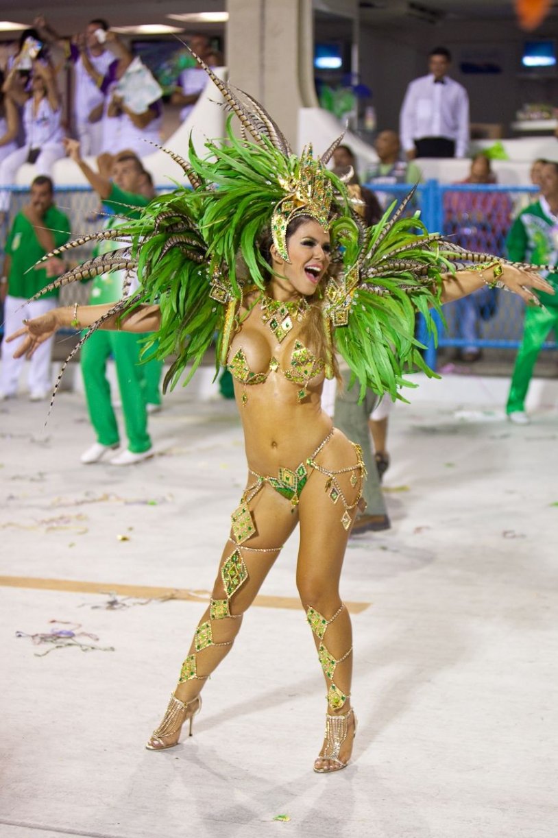 Brazilian carnival in Rio de Janeiro costumes