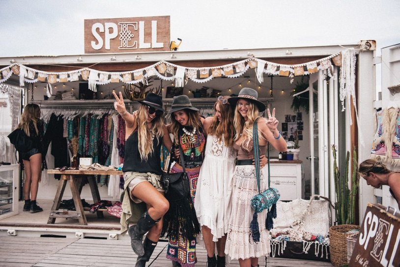 The girl is Bohu sits