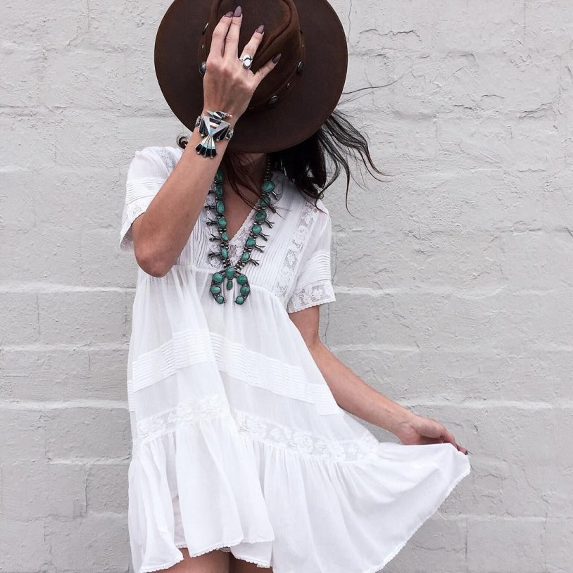 Hippie chic hairstyle