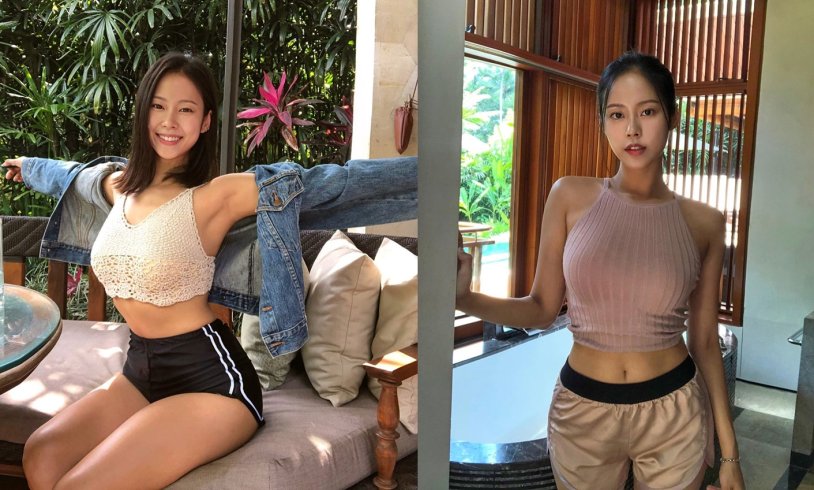 Jenny Kim in underwear