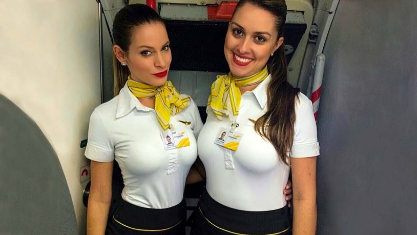 Stewardesses with big breasts
