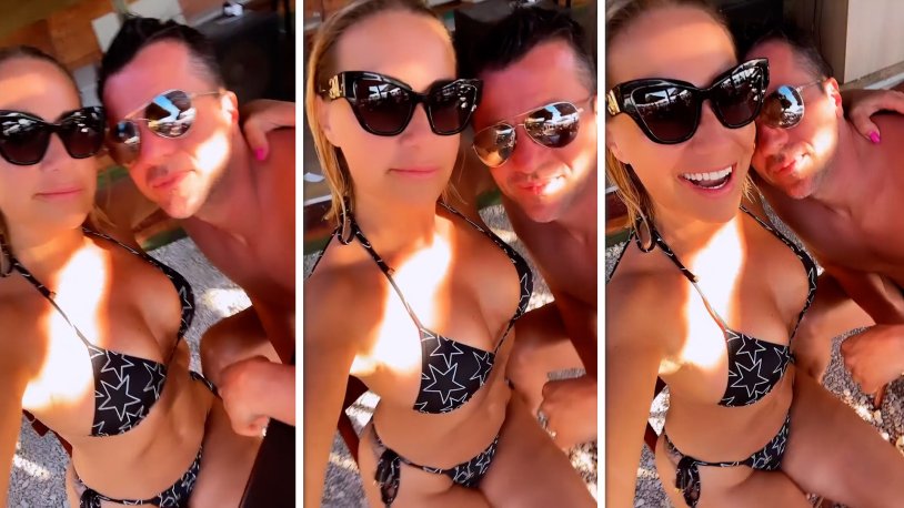 Olesya Sudzilovskaya in a swimsuit