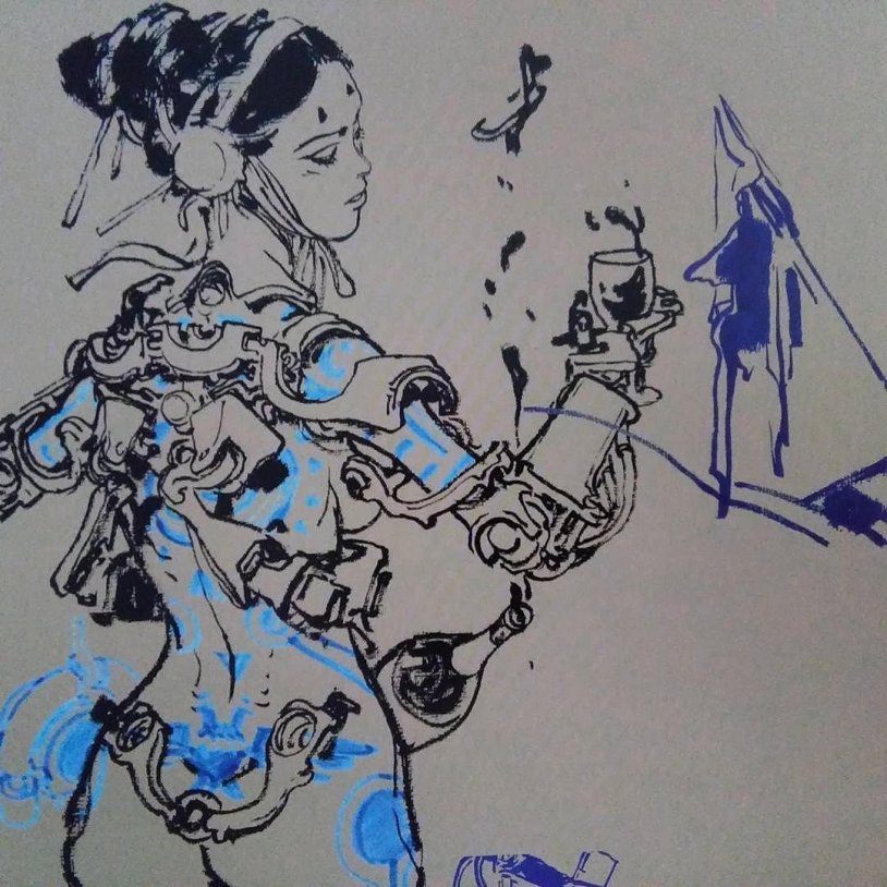 Cyberpunk Kim Jung Gi