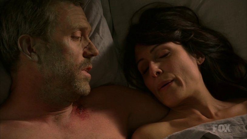 Dr. House and Gaddy in bed