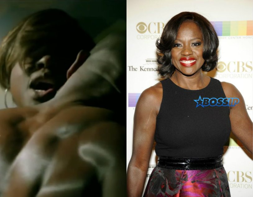 Viola Davis in his youth in a swimsuit