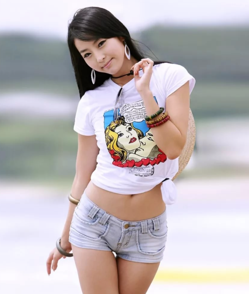 Chinese women in shorts