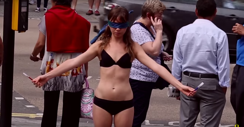 The girl was divided in public