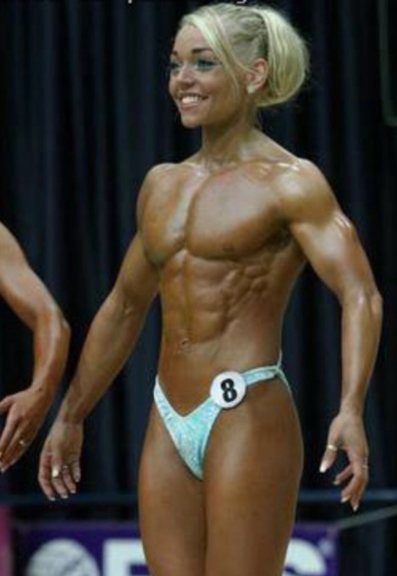 The woman’s pumped up