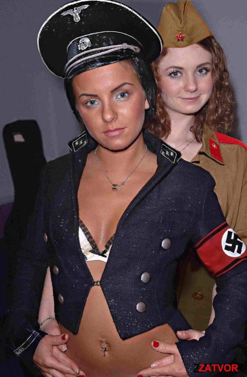 A group of tattoos in the form of a military