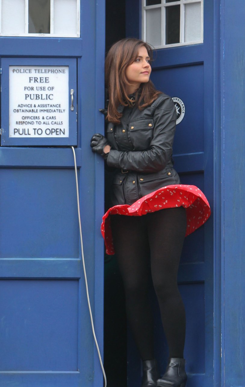 Jenna Coleman tights