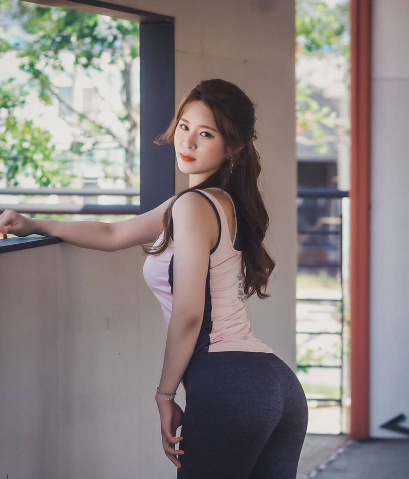 Jing Tian in underwear