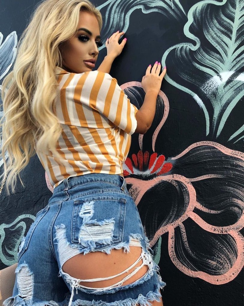 Female jeans shorts