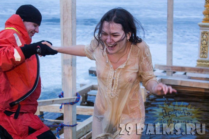 Baptismal bathing in shirts