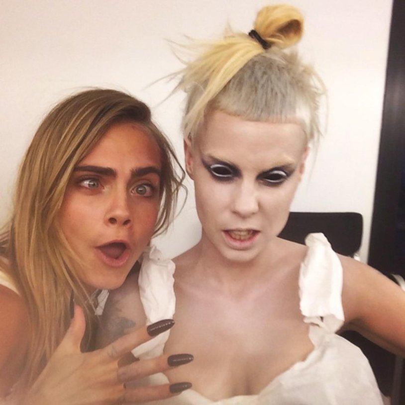 Jolandi Fisser and Kara Delevingne
