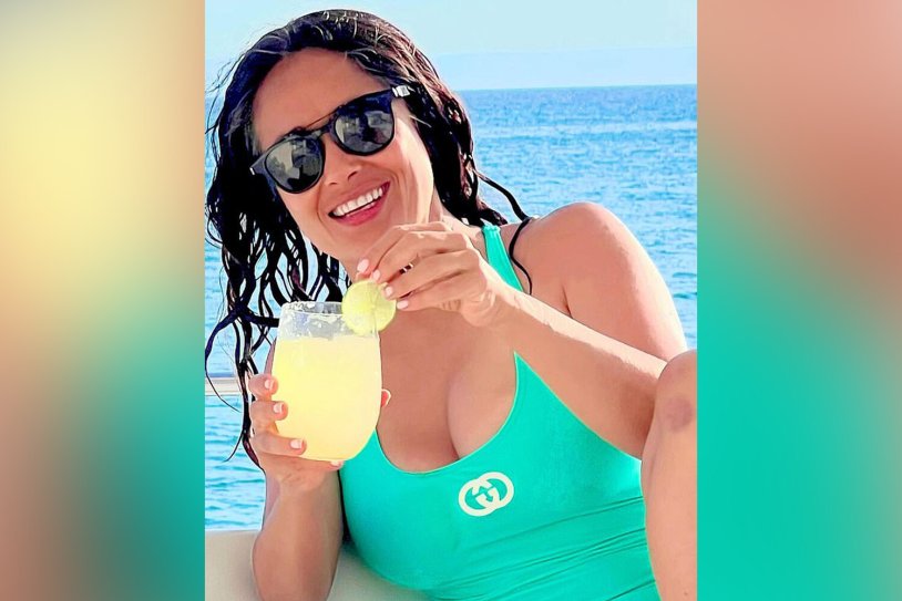 Salma Hayek in a swimsuit