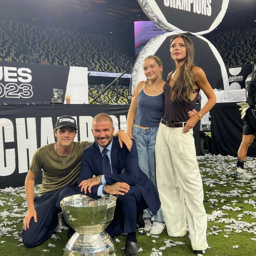 David Beckham and Victoria