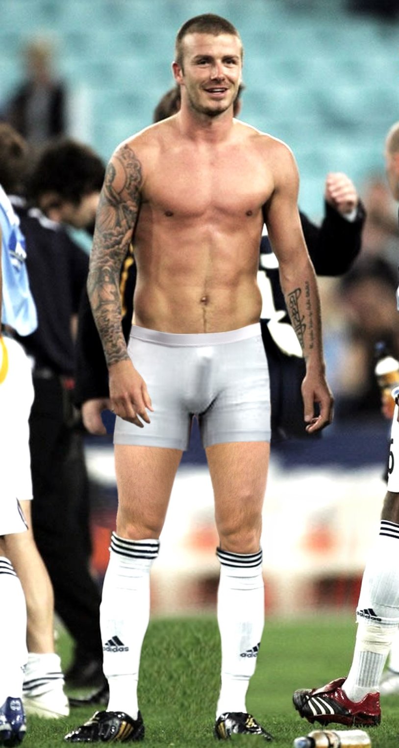 Football players without pants