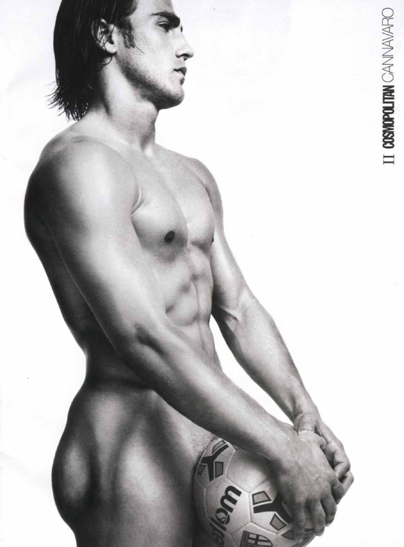 Naked Cannavaro football players