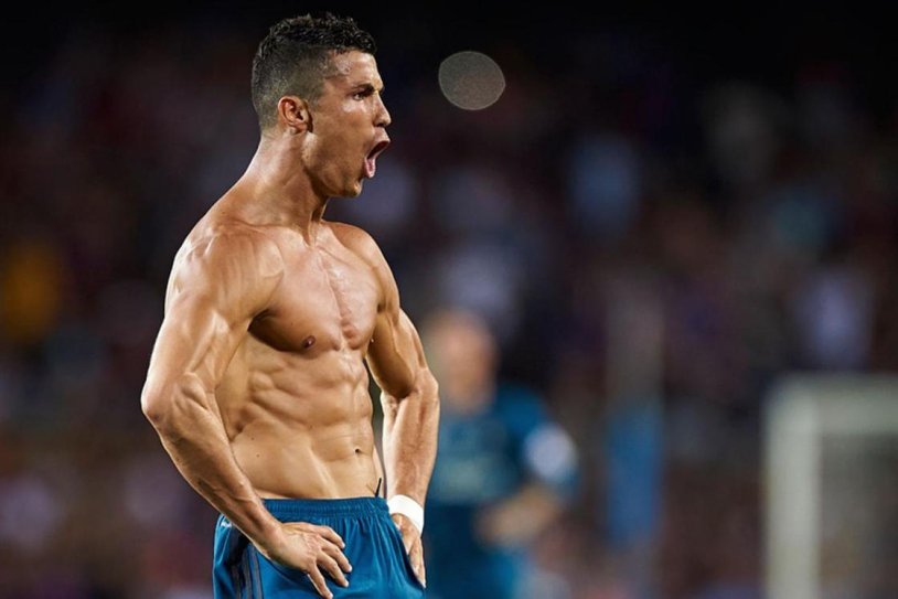 Cristiano Ronaldo pumped up