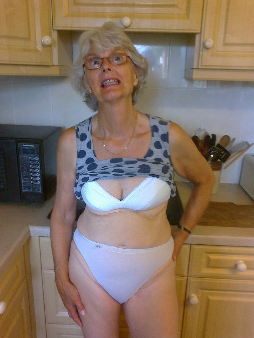 Elderly women in stockings Private