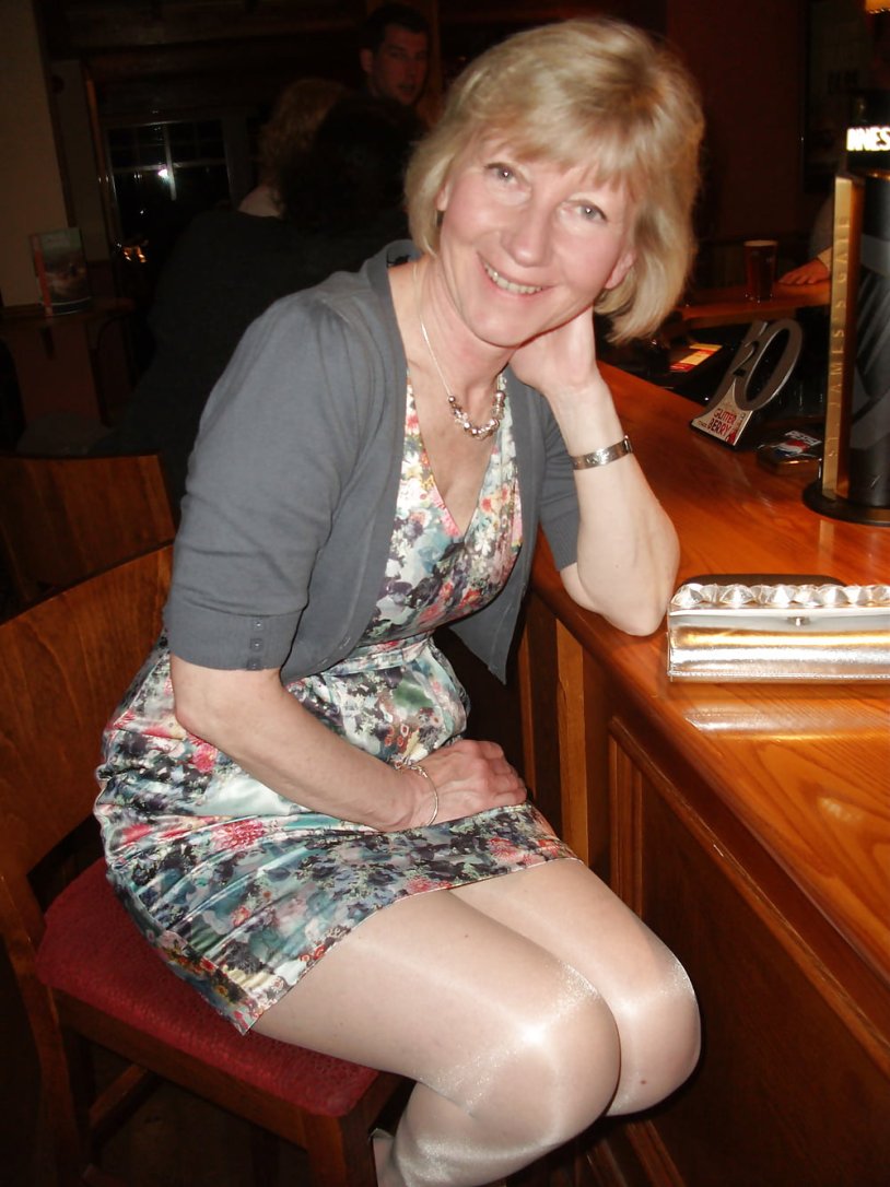 Thick elderly in underwear