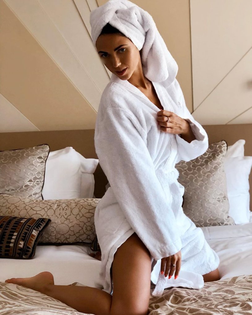 Girl in a dressing gown