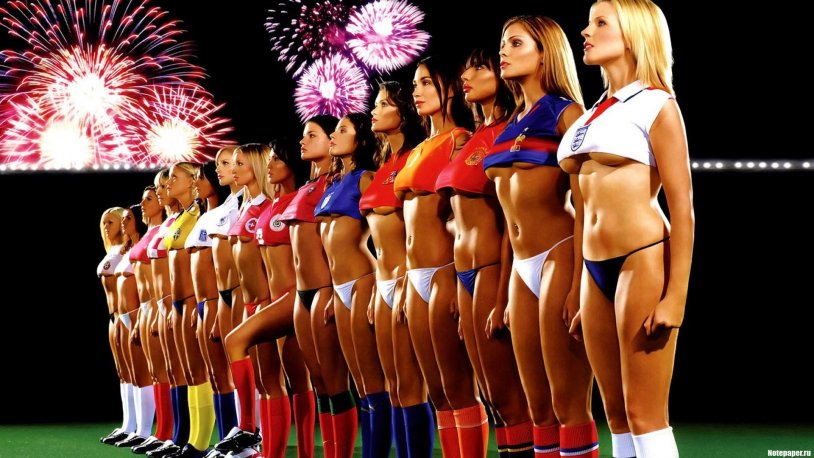 Girl in football uniform