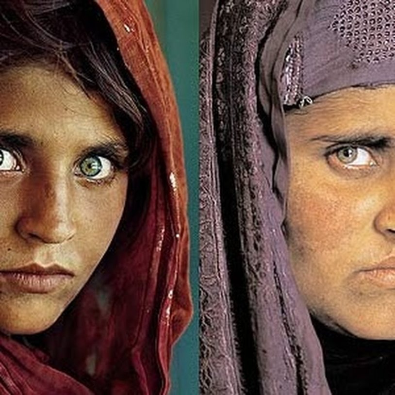 Afghan girl in a handkerchief