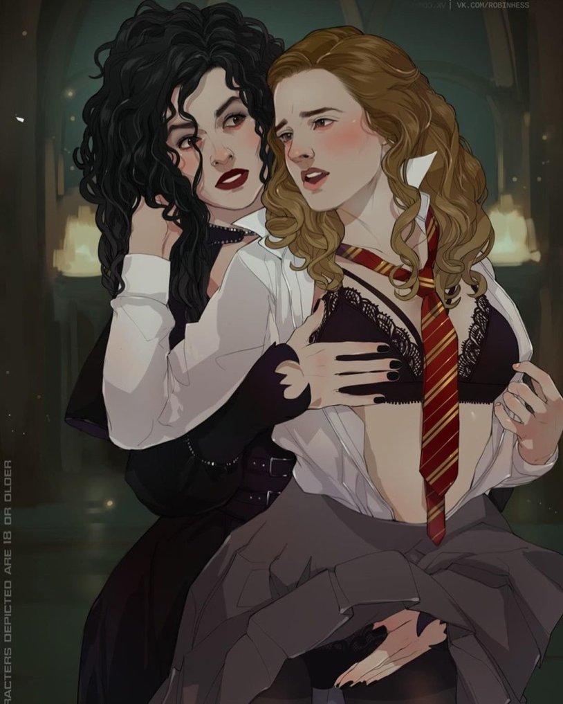 Bellatris Lestraindge and Hermione Granger