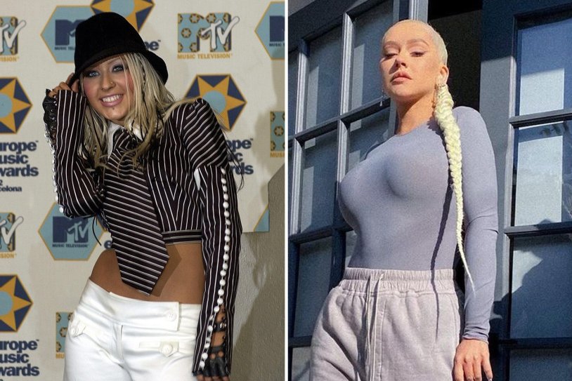 Christina Aguilera outfit with genitals