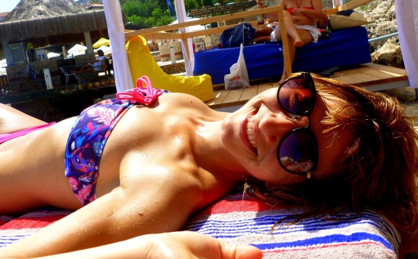 Figure in a swimsuit