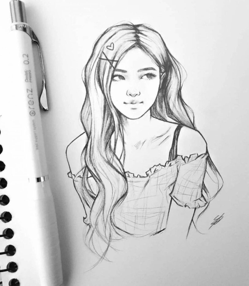 Sketch Rose Blackpink