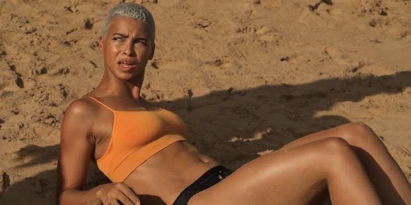 Kota Eberhardt in a swimsuit