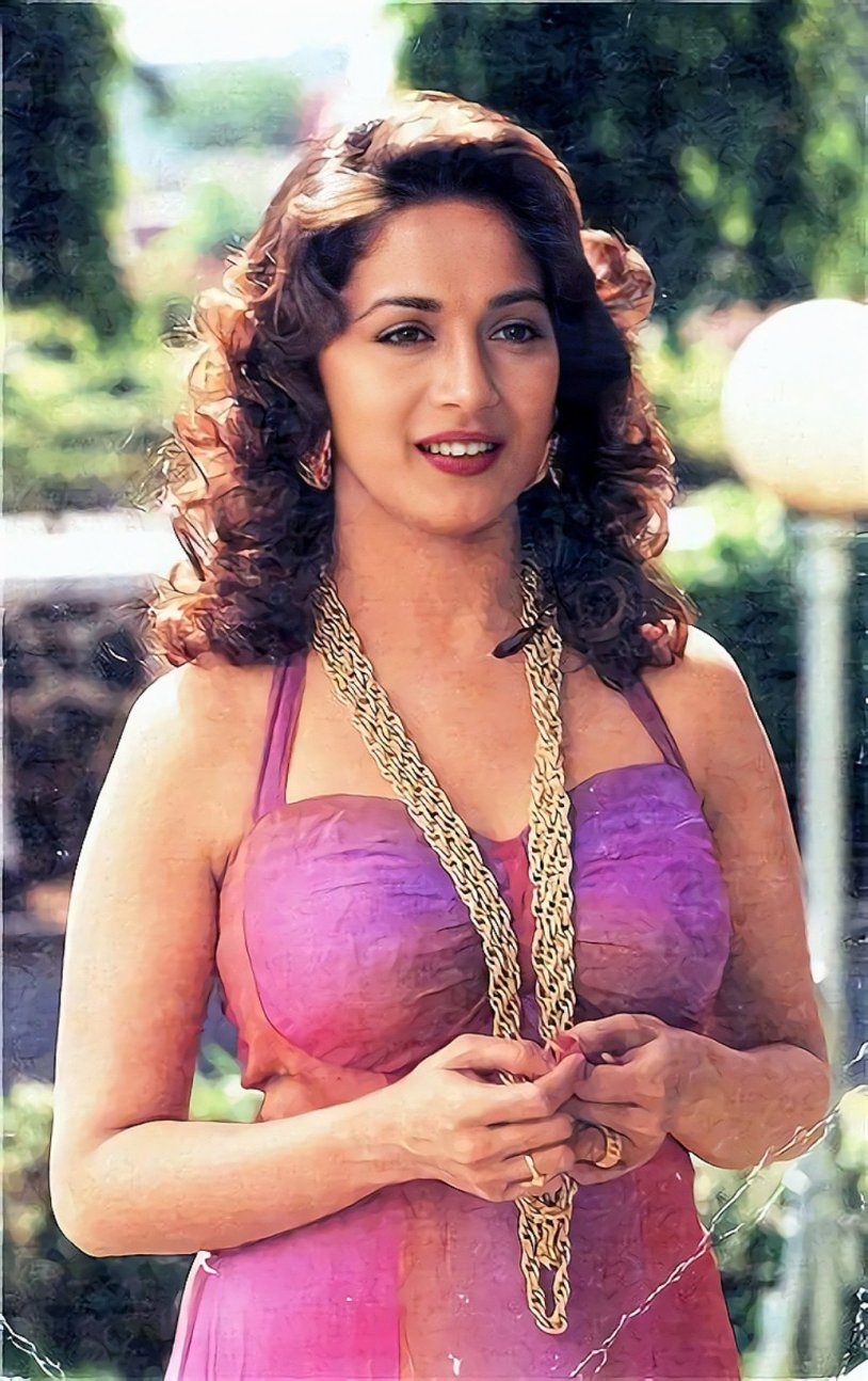 Madhuri dictates in a swimsuit