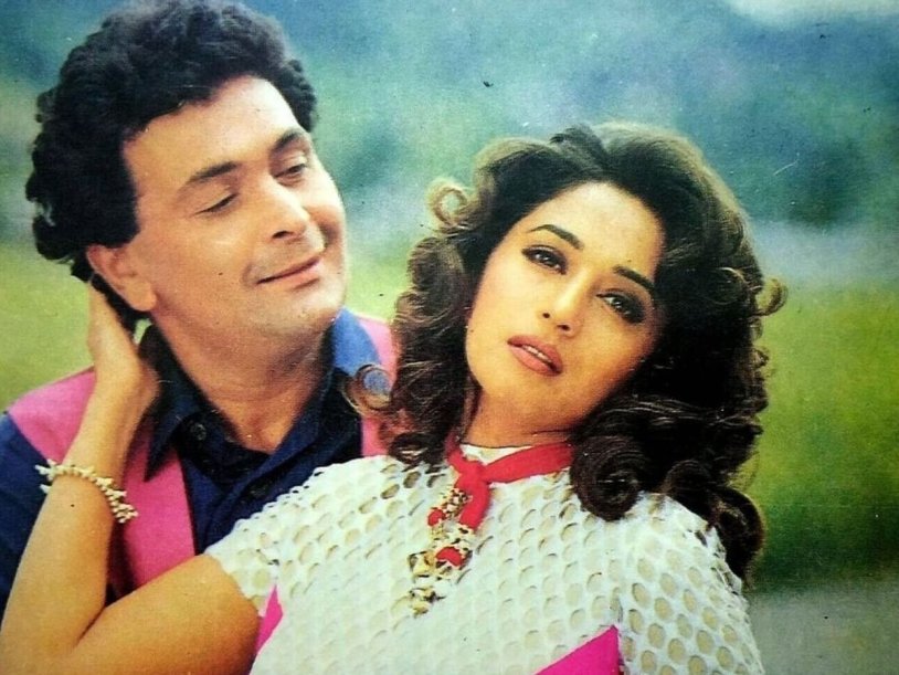 Madhuri and Rishi Kapur