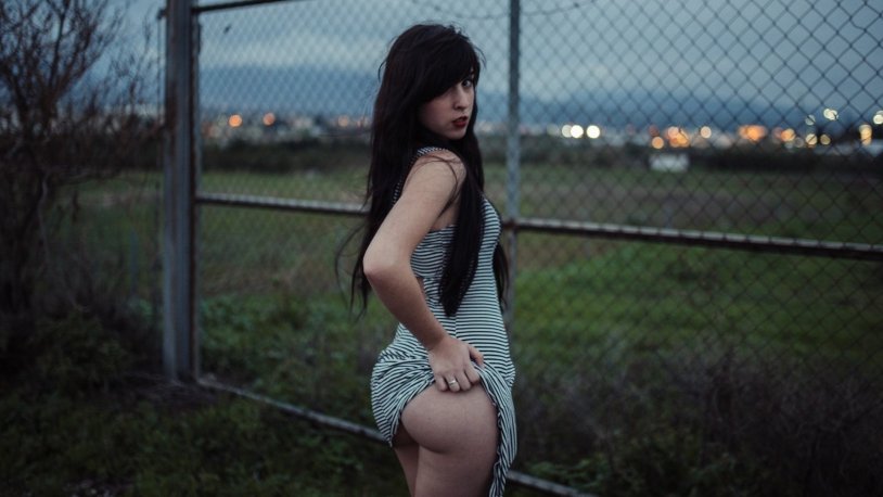 Girls in short sundresses