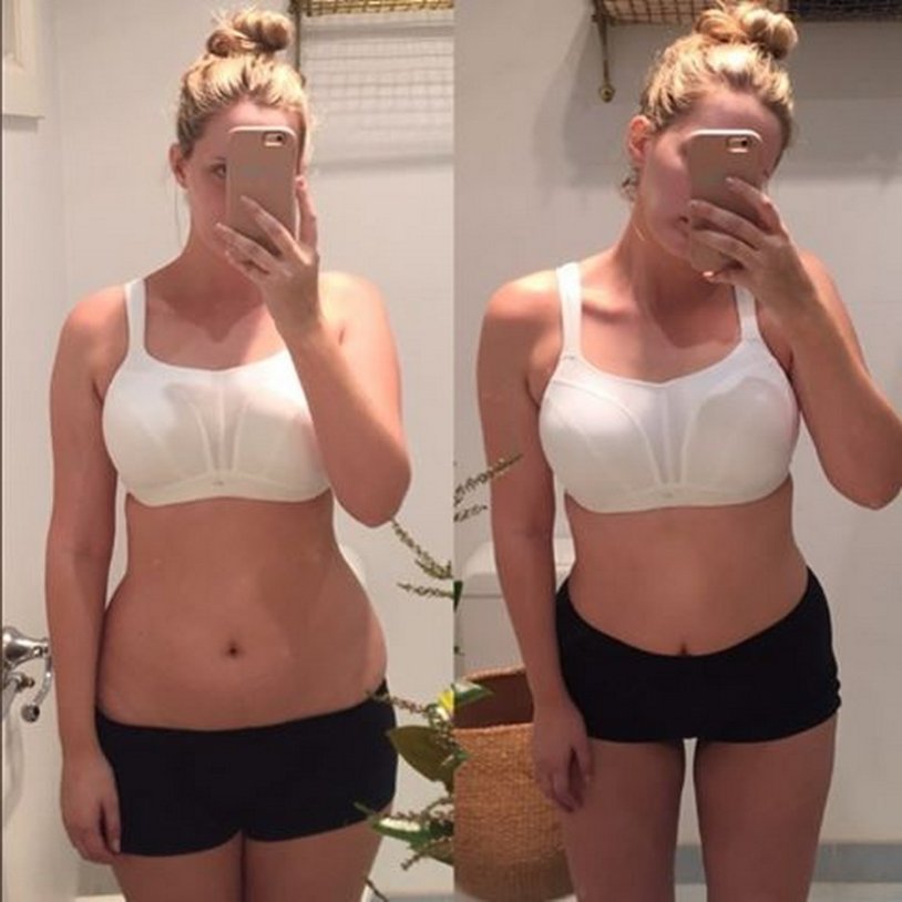 Slimming up after selfie