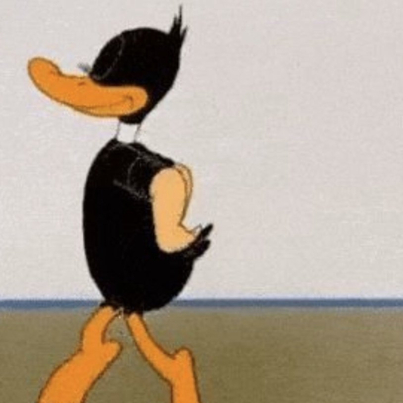 Duffy Duck is dancing