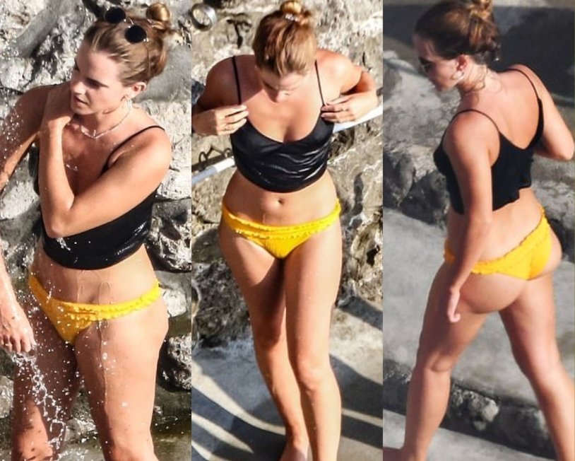Emma Watson on the beach 2020