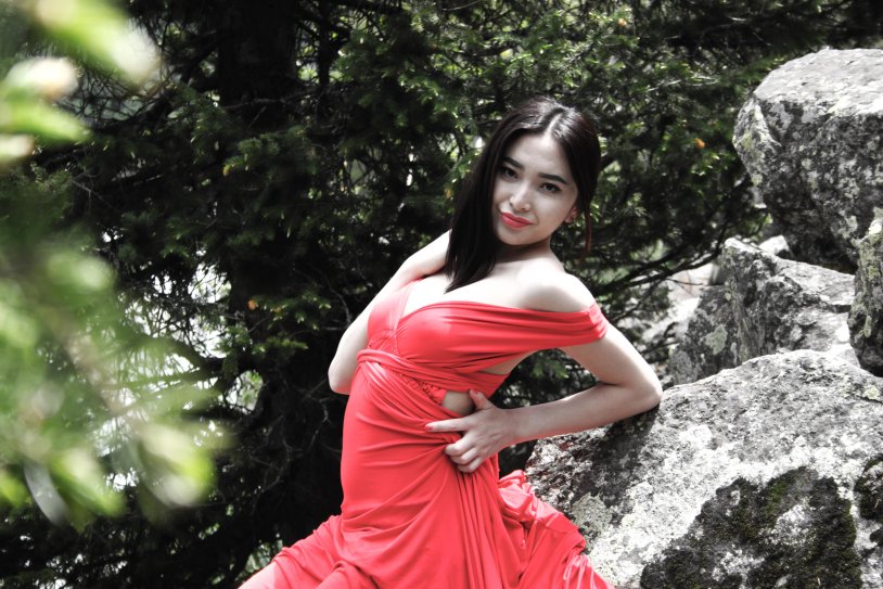 Beautiful curly girls Kyrgyzstan