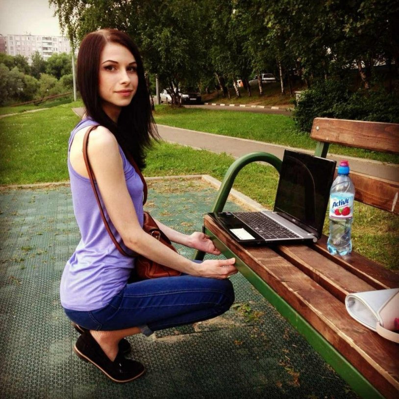 Beautiful girl a simpleton