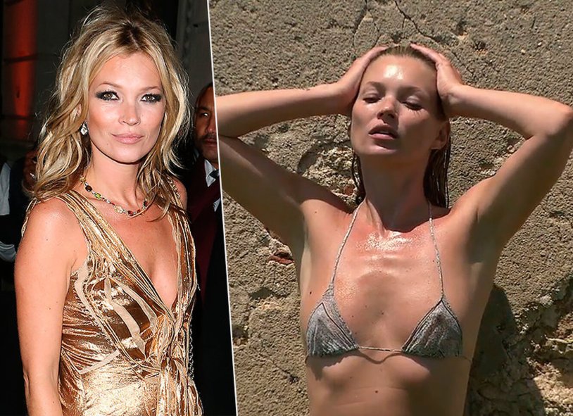Kate Moss Breast is small