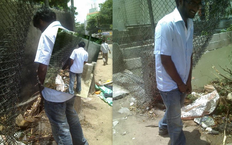 Indian women are hung on the street