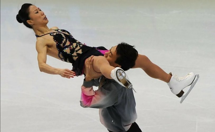 Funny poses of skaters