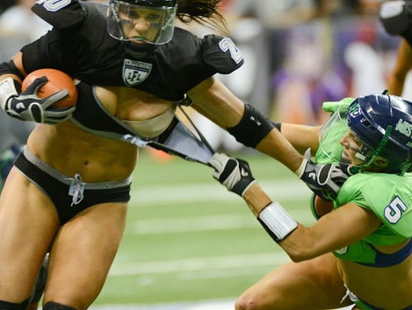 Woman American Football Moments